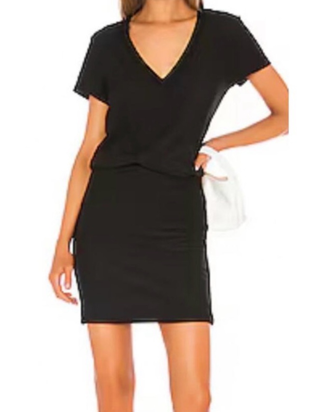Standard James Perse blouson short sleeve dress black size 3 (Large L)